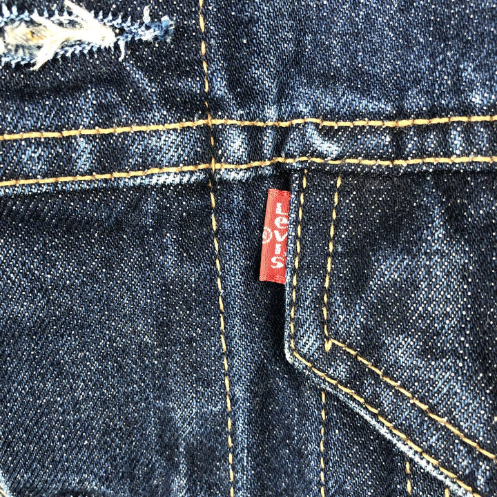 Levi's denim jacket, denim jacket, women's size L cotton navy blue type Vintage Second Hand