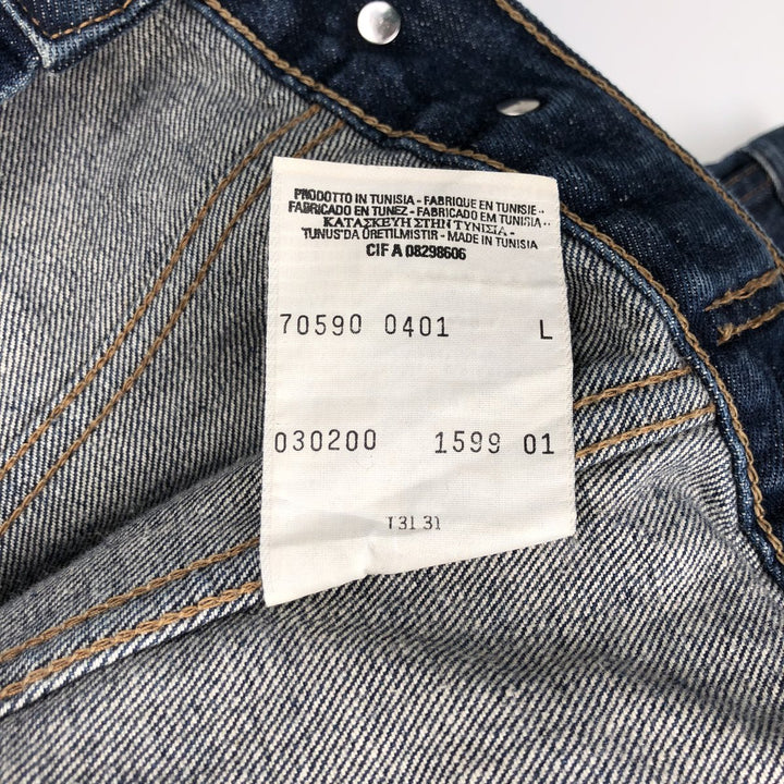 Levi's denim jacket, denim jacket, women's size L cotton navy blue type Vintage Second Hand