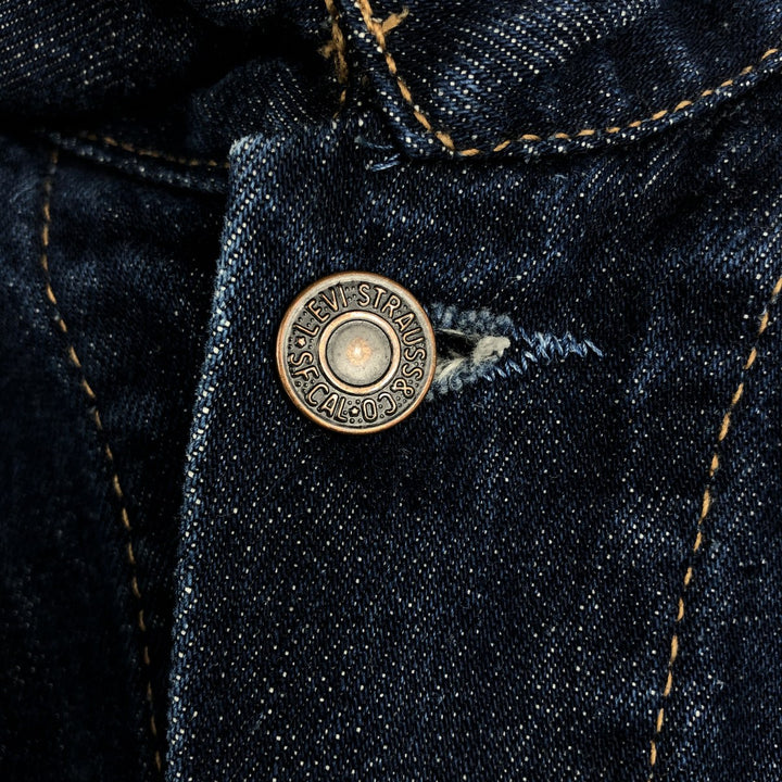 Levi's denim jacket, denim jacket, women's size L cotton navy blue type Vintage Second Hand