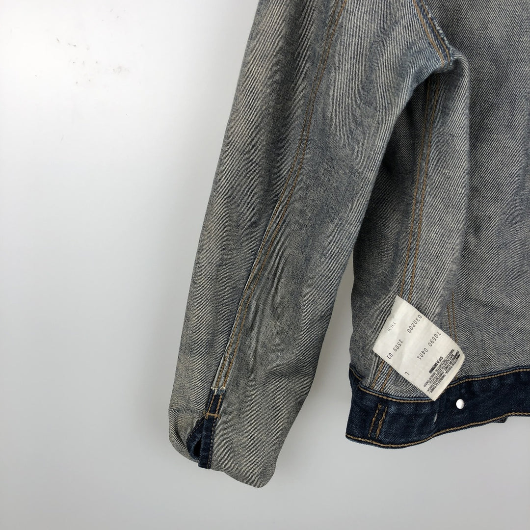 Levi's denim jacket, denim jacket, women's size L cotton navy blue type Vintage Second Hand