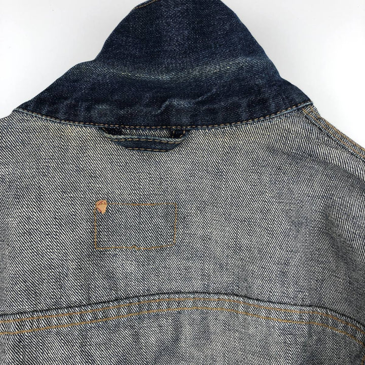 Levi's denim jacket, denim jacket, women's size L cotton navy blue type Vintage Second Hand