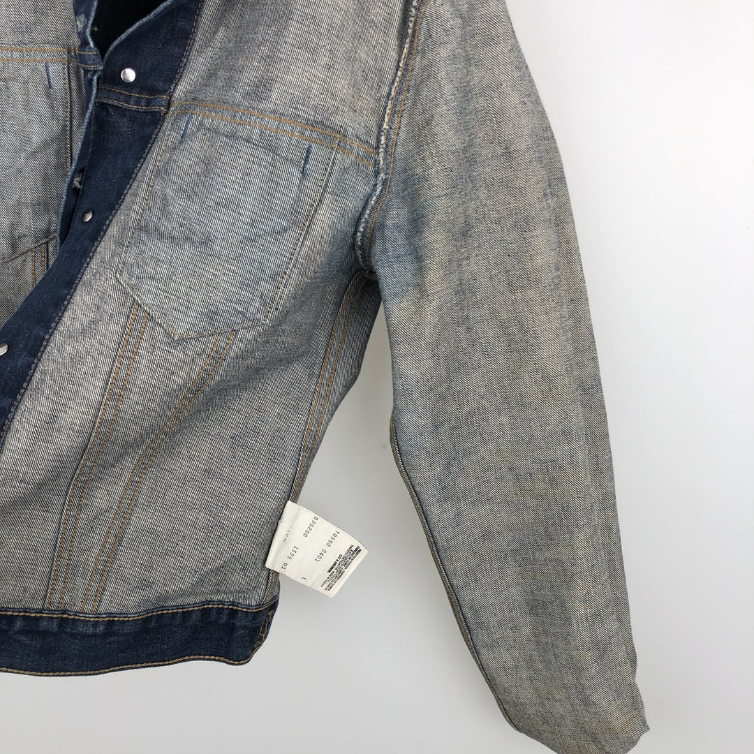 Levi's denim jacket, denim jacket, women's size L cotton navy blue type Vintage Second Hand