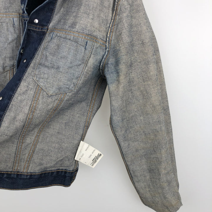 Levi's denim jacket, denim jacket, women's size L cotton navy blue type Vintage Second Hand