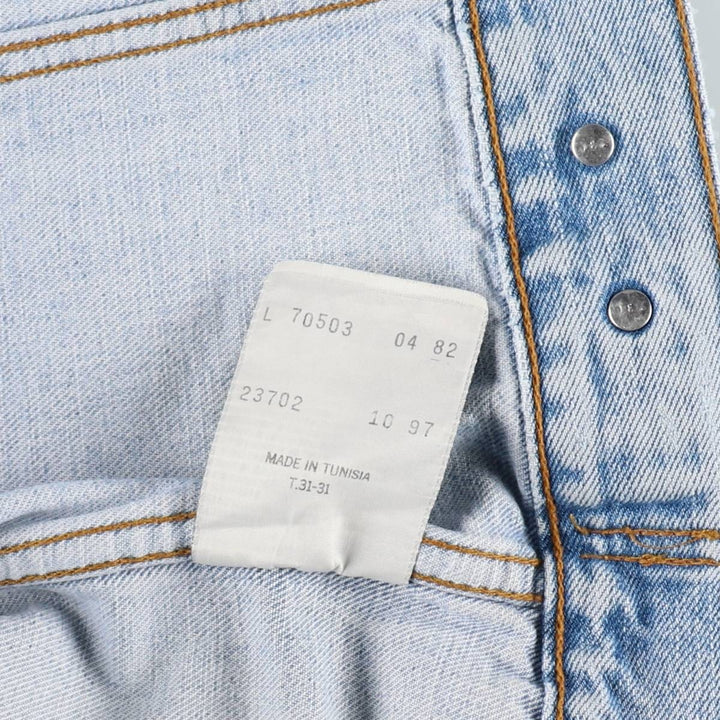 Levi's 70503 04 Denim Jacket (Men's Size L) cotton Blue type light blue Vintage Second Hand