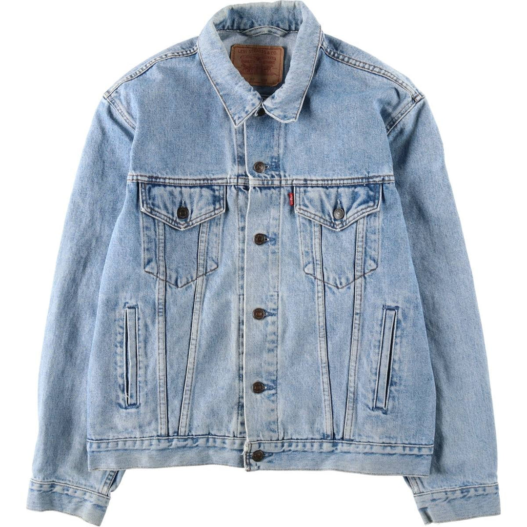 Levi's 70503 02 denim jacket, denim jacket, men's size L cotton Blue type light blue Vintage Second Hand