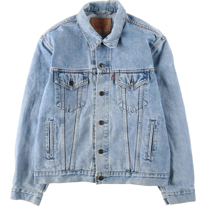 Levi's 70503 02 denim jacket, denim jacket, men's size L cotton Blue type light blue Vintage Second Hand
