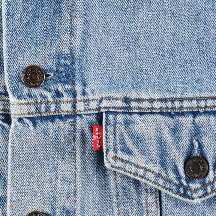 Levi's 70503 02 denim jacket, denim jacket, men's size L cotton Blue type light blue Vintage Second Hand