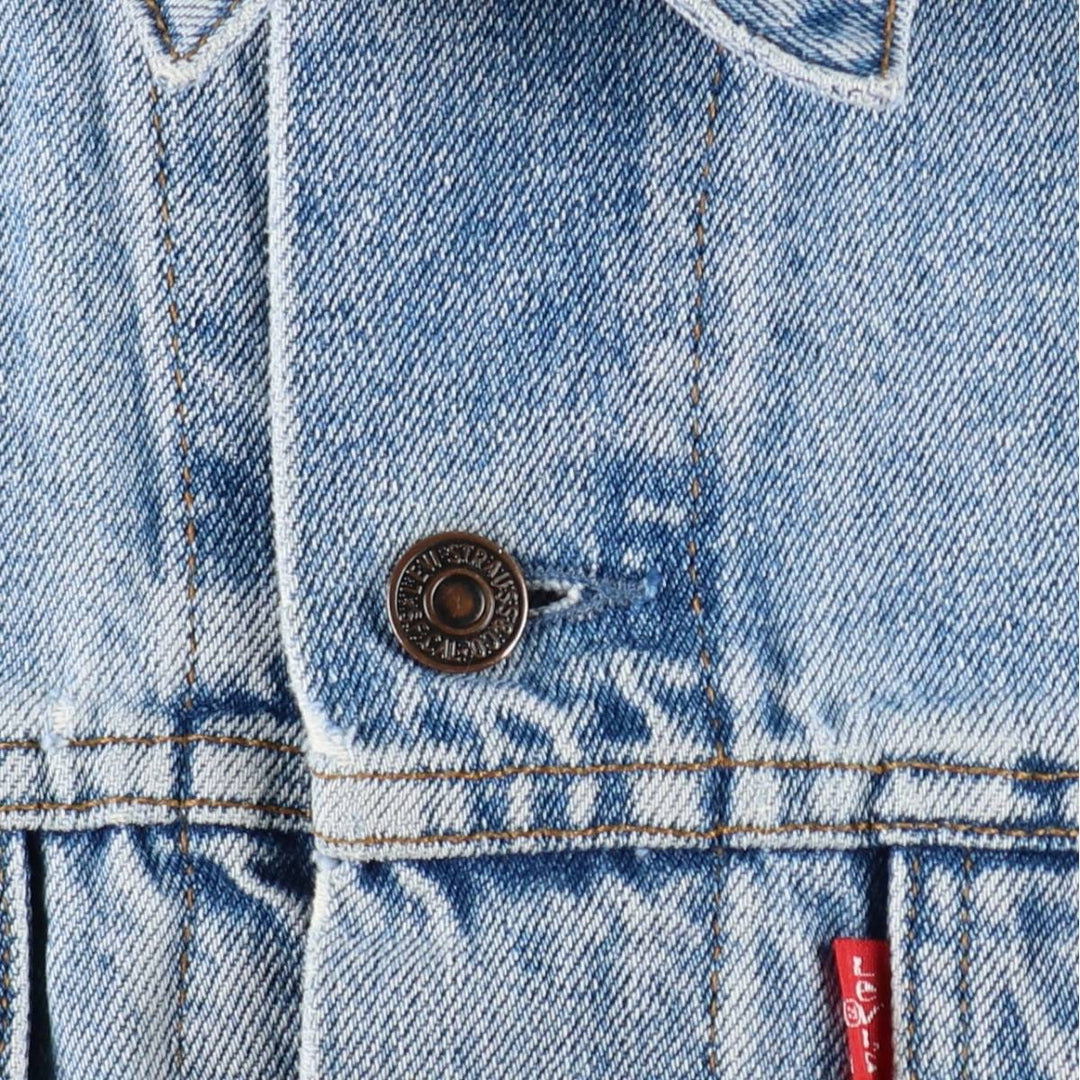 Levi's 70503 02 denim jacket, denim jacket, men's size L cotton Blue type light blue Vintage Second Hand