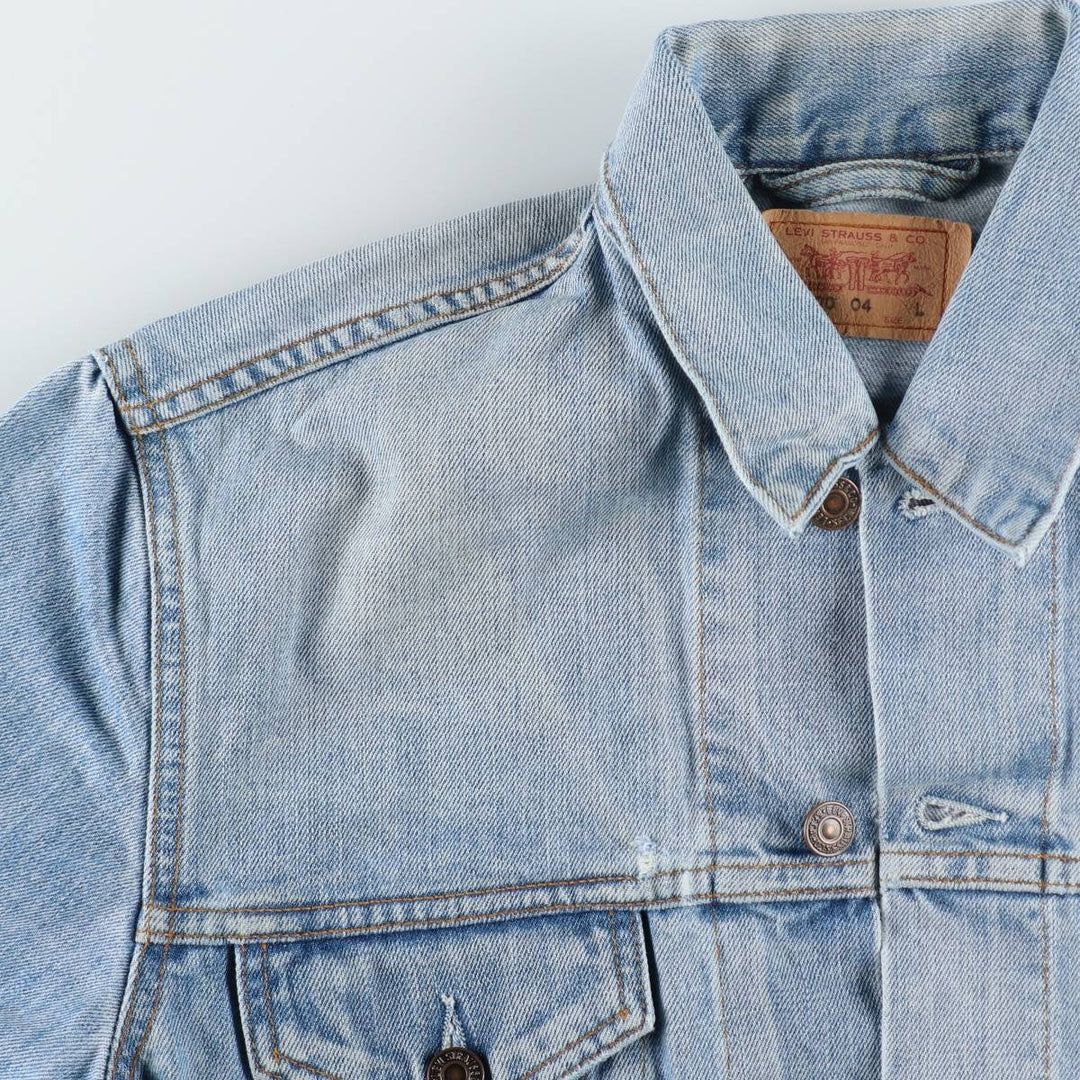 Levi's 70500 04 Euro Model Denim Jacket, G-Jean, Men's Size L cotton Blue type light blue Vintage Second Hand