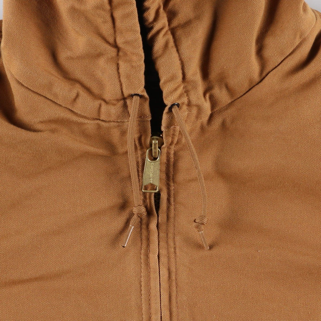 Carhartt Active Jacket, Padded Duck Full-Zip Hoodie, Made in USA, Men's XXL unclear brown type Vintage Second Hand