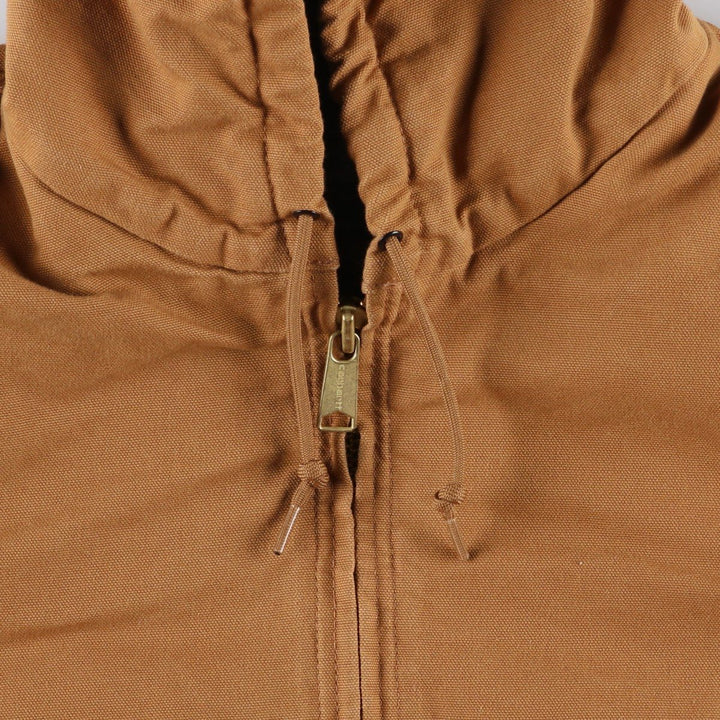 Carhartt Active Jacket, Padded Duck Full-Zip Hoodie, Made in USA, Men's XXL unclear brown type Vintage Second Hand