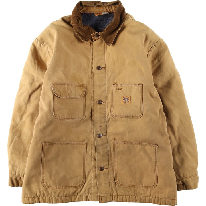 Big Size 70s-80'S Big Ben Duck Work Jacket, Made in USA, Men's XXXL Equivalent, Vintage cotton Beige type Vintage Second Hand