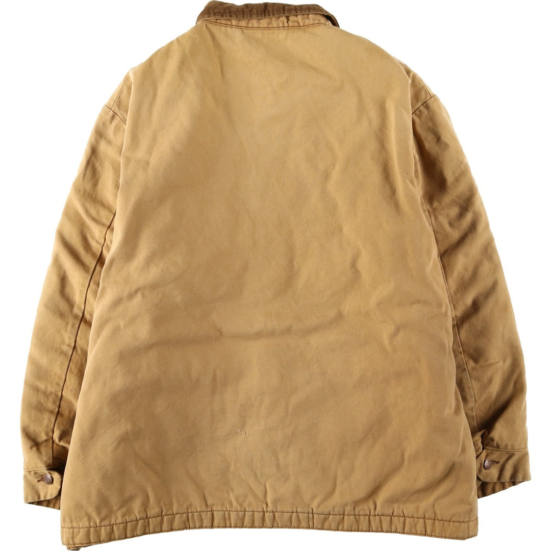 Big Size 70s-80'S Big Ben Duck Work Jacket, Made in USA, Men's XXXL Equivalent, Vintage cotton Beige type Vintage Second Hand