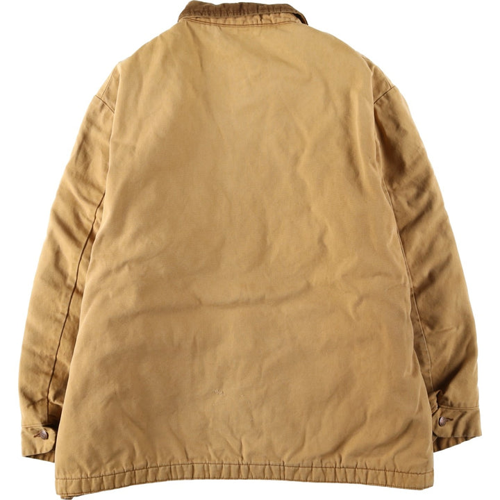 Big Size 70s-80'S Big Ben Duck Work Jacket, Made in USA, Men's XXXL Equivalent, Vintage cotton Beige type Vintage Second Hand