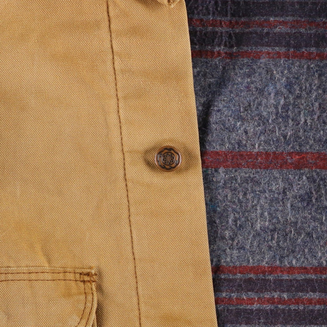 Big Size 70s-80'S Big Ben Duck Work Jacket, Made in USA, Men's XXXL Equivalent, Vintage cotton Beige type Vintage Second Hand