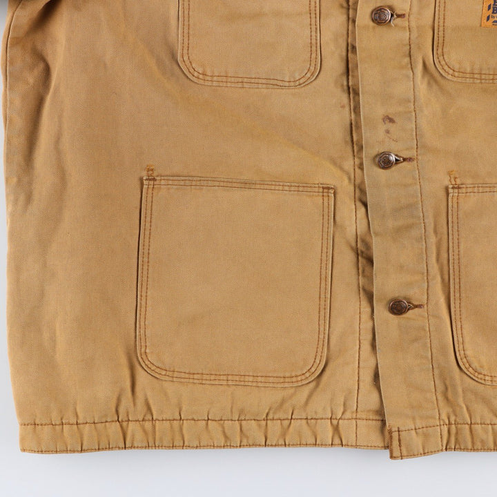 Big Size 70s-80'S Big Ben Duck Work Jacket, Made in USA, Men's XXXL Equivalent, Vintage cotton Beige type Vintage Second Hand