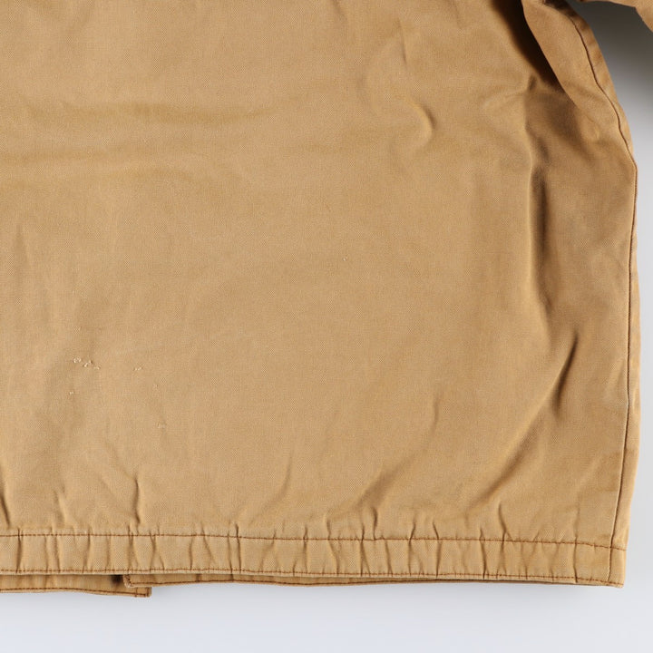 Big Size 70s-80'S Big Ben Duck Work Jacket, Made in USA, Men's XXXL Equivalent, Vintage cotton Beige type Vintage Second Hand