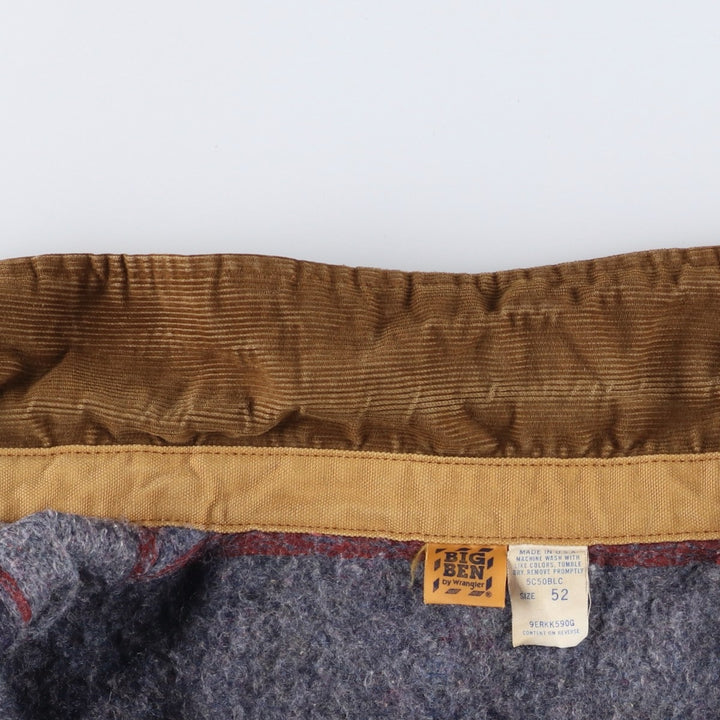 Big Size 70s-80'S Big Ben Duck Work Jacket, Made in USA, Men's XXXL Equivalent, Vintage cotton Beige type Vintage Second Hand
