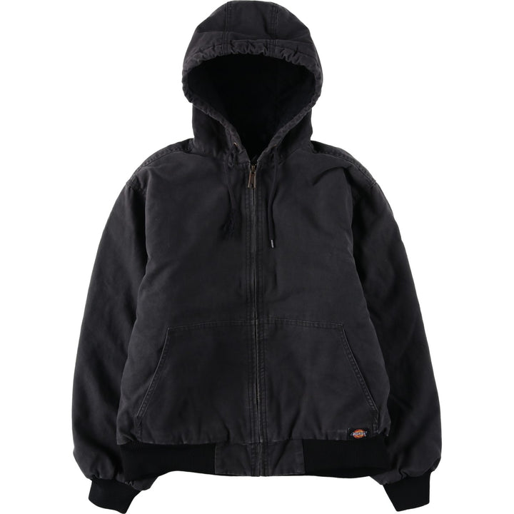 Dickies Duck Full-Zip Hoodie, Men's Size L (approx.) cotton black type Vintage Second Hand