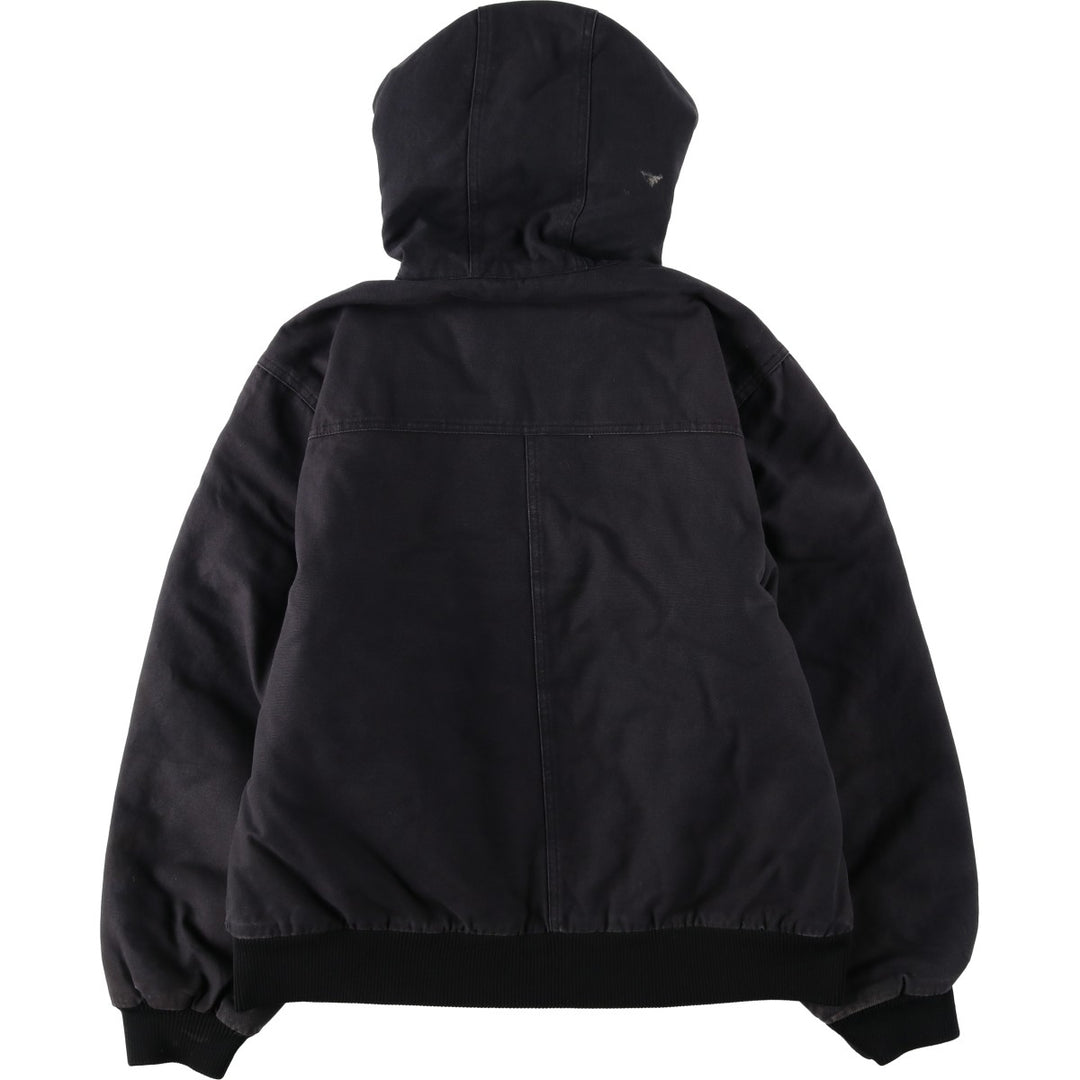 Dickies padded duck canvas full-zip hoodie, men's size L (approx.) cotton black type Vintage Second Hand