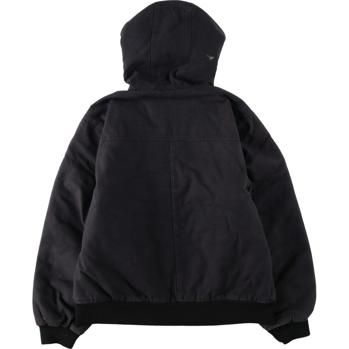 Dickies padded duck canvas full-zip hoodie, men's size L (approx.) cotton black type Vintage Second Hand