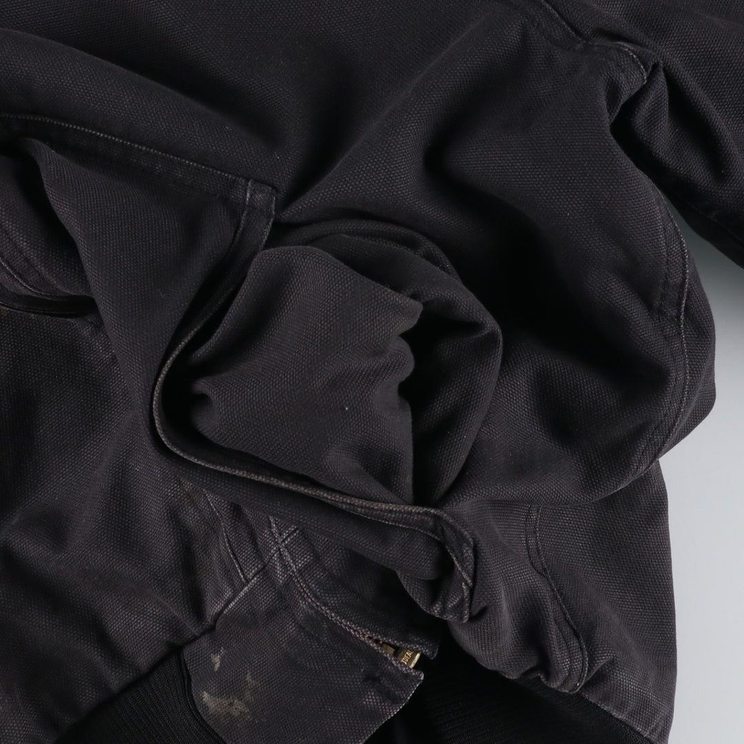 Dickies padded duck canvas full-zip hoodie, men's size L (approx.) cotton black type Vintage Second Hand