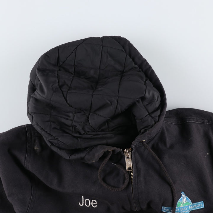 Dickies padded duck canvas full-zip hoodie, men's size L (approx.) cotton black type Vintage Second Hand