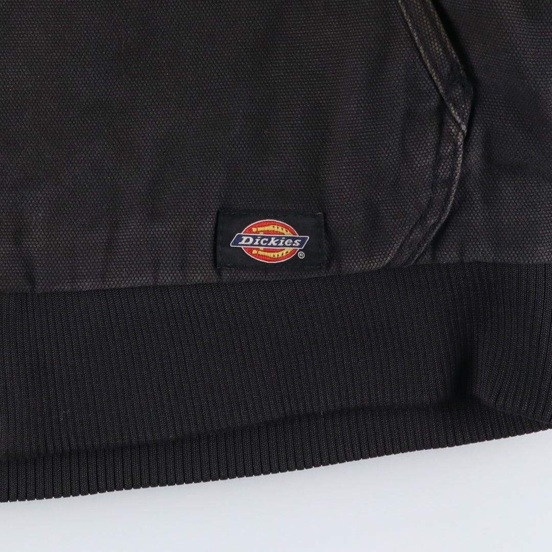 Dickies padded duck canvas full-zip hoodie, men's size L (approx.) cotton black type Vintage Second Hand