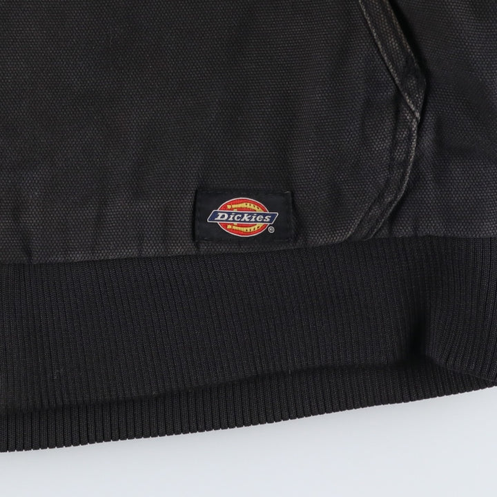 Dickies padded duck canvas full-zip hoodie, men's size L (approx.) cotton black type Vintage Second Hand