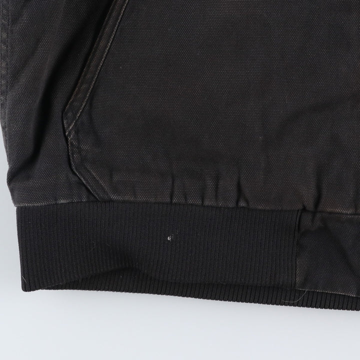 Dickies padded duck canvas full-zip hoodie, men's size L (approx.) cotton black type Vintage Second Hand