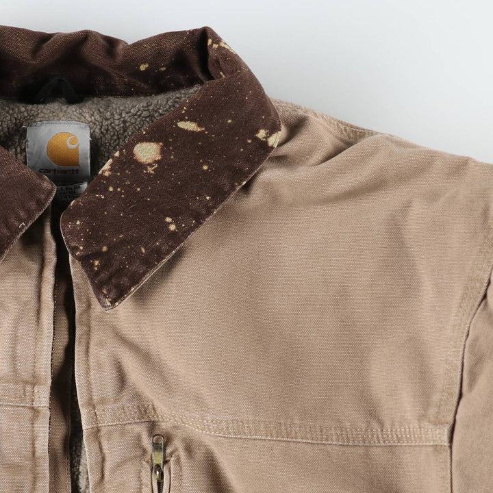 2000'S Carhartt Ridge Coat padded duck work jacket, men's size XXL equivalent. cotton brown type Vintage Second Hand