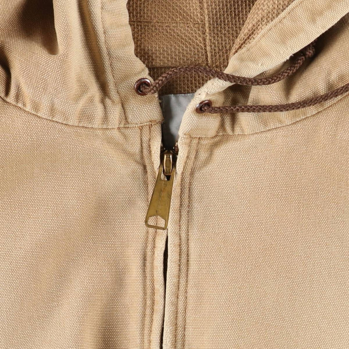 Carhartt Active Jacket Duck Full Zip Hoodie Men's XL unclear brown type Vintage Second Hand
