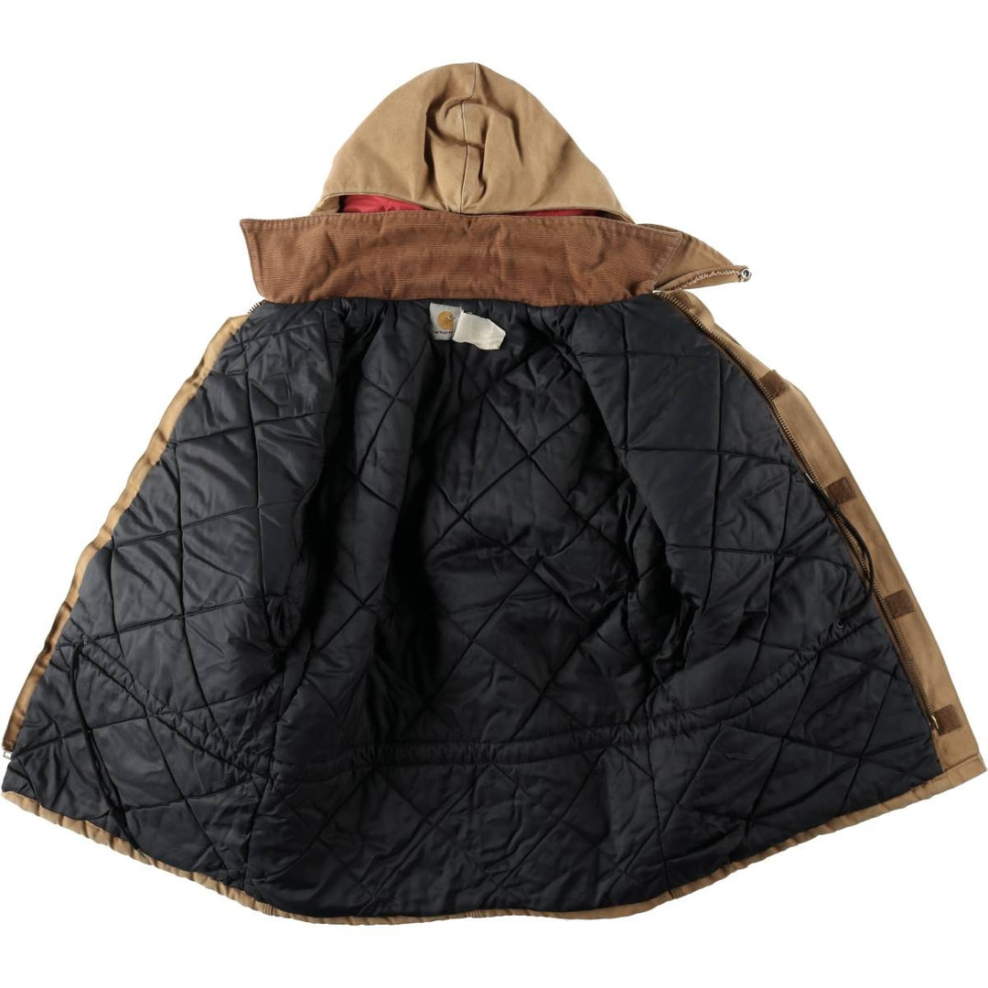 Carhartt Traditional Coat, Hooded, Padded, Duck Full-Zip Hoodie, Men's Size L (approx.) unclear brown type Vintage Second Hand
