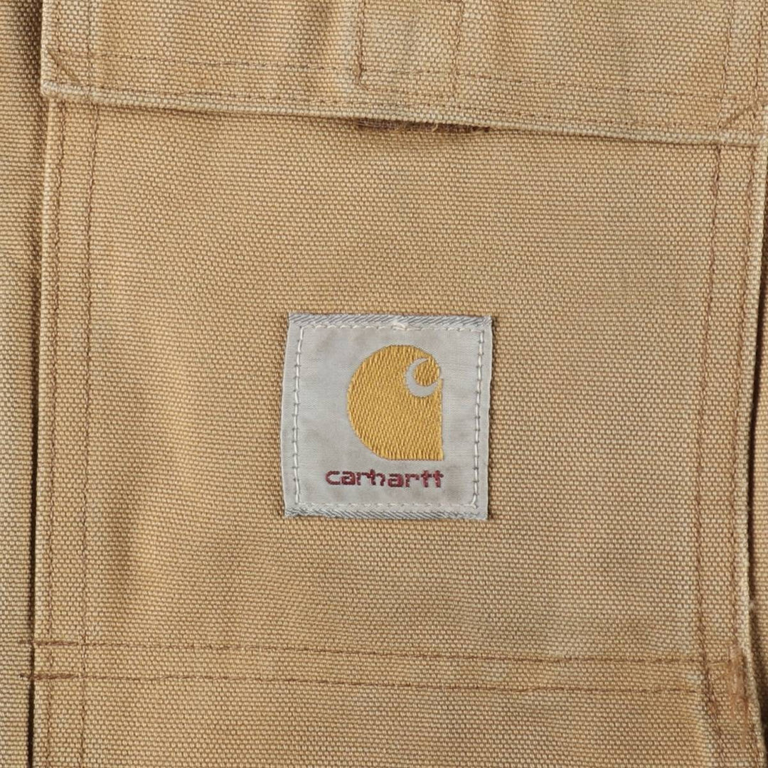 Carhartt Traditional Coat, Hooded, Padded, Duck Full-Zip Hoodie, Men's Size L (approx.) unclear brown type Vintage Second Hand
