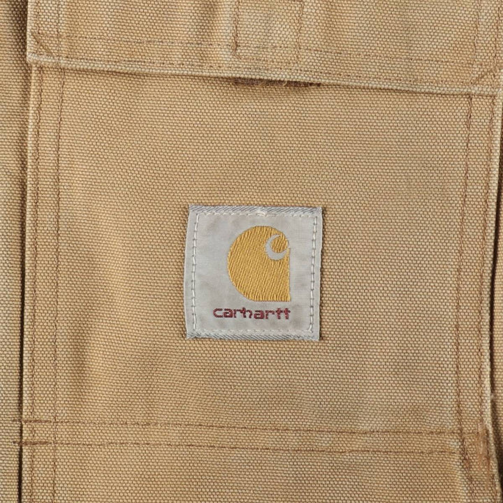 Carhartt Traditional Coat, Hooded, Padded, Duck Full-Zip Hoodie, Men's Size L (approx.) unclear brown type Vintage Second Hand
