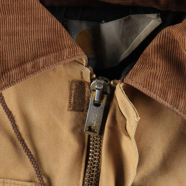 Carhartt Traditional Coat, Hooded, Padded, Duck Full-Zip Hoodie, Men's Size L (approx.) unclear brown type Vintage Second Hand