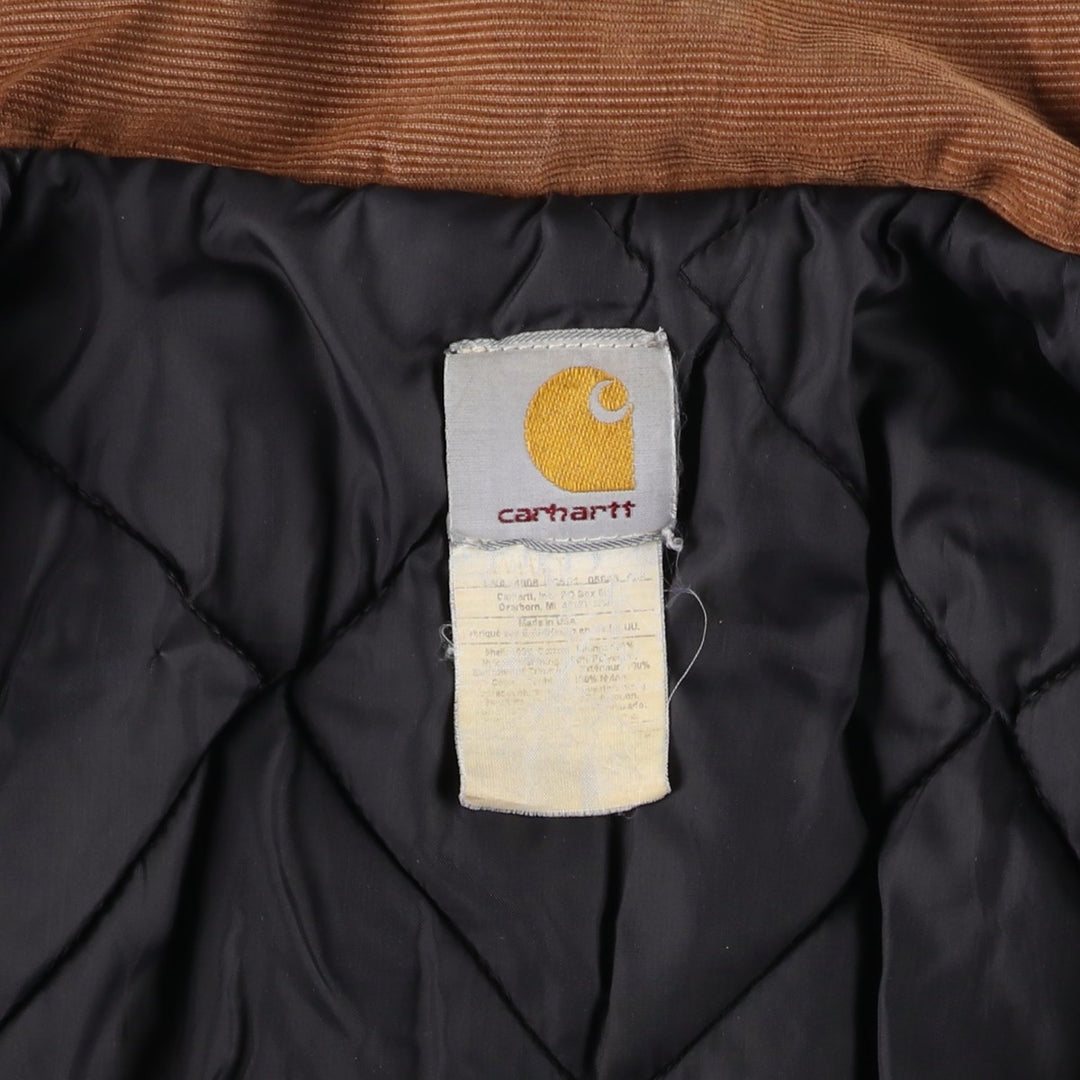 Carhartt Traditional Padded Duck Work Jacket, Made in USA, Men's XL cotton brown type Vintage Second Hand