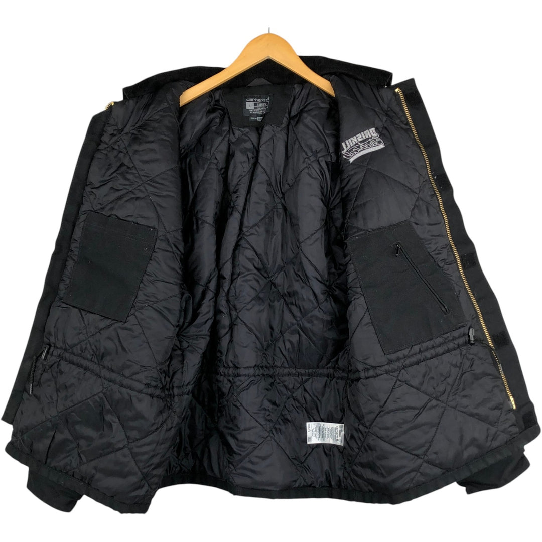 Carhartt Loose Fit Traditional Coat Duck Work Jacket Men's Size L (approx.) cotton black type Vintage Second Hand