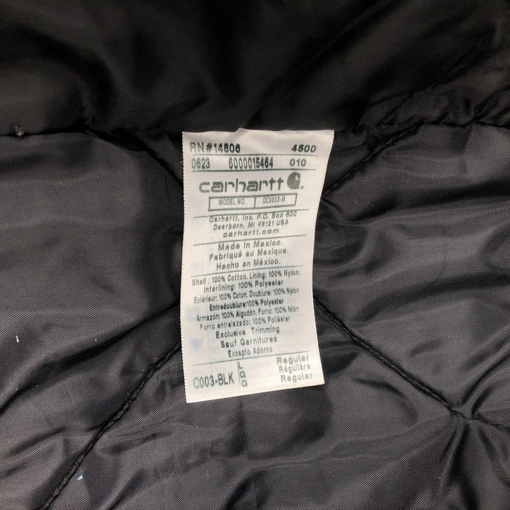 Carhartt Loose Fit Traditional Coat Duck Work Jacket Men's Size L (approx.) cotton black type Vintage Second Hand