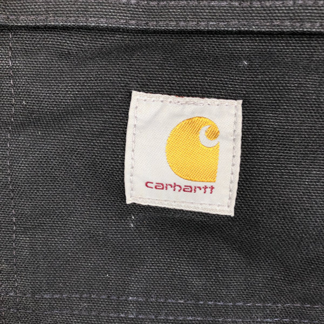 Carhartt Loose Fit Traditional Coat Duck Work Jacket Men's Size L (approx.) cotton black type Vintage Second Hand