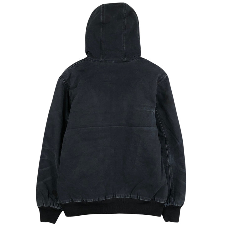 Carhartt Active Jacket, Padded Duck Full-Zip Hoodie, Men's Size L cotton black type Vintage Second Hand