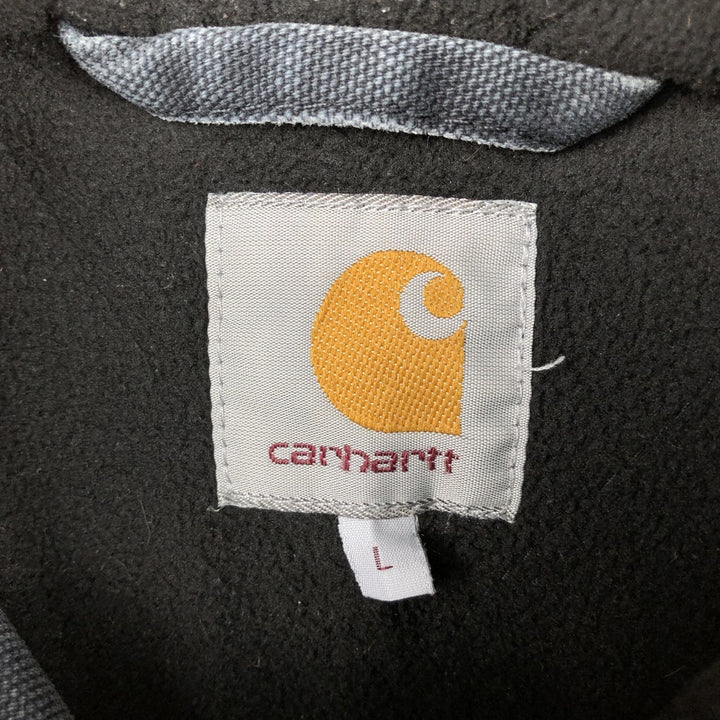 Carhartt Active Jacket, Padded Duck Full-Zip Hoodie, Men's Size L cotton black type Vintage Second Hand