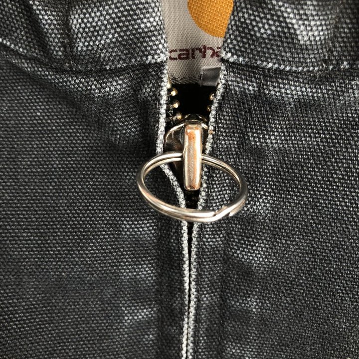 Carhartt Active Jacket, Padded Duck Full-Zip Hoodie, Men's Size L cotton black type Vintage Second Hand