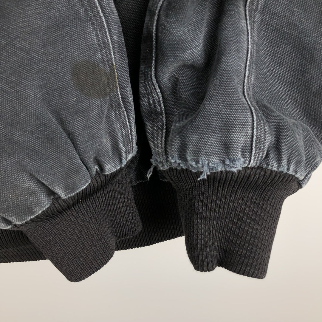Carhartt Active Jacket, Padded Duck Full-Zip Hoodie, Men's Size L cotton black type Vintage Second Hand