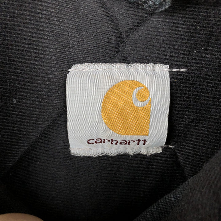 Carhartt Active Jacket, Padded Duck Full-Zip Hoodie, Men's XXL unclear black type Vintage Second Hand