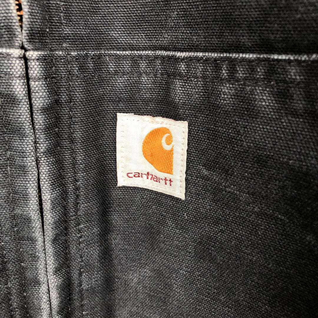 Carhartt Active Jacket, Padded Duck Full-Zip Hoodie, Men's XXL unclear black type Vintage Second Hand