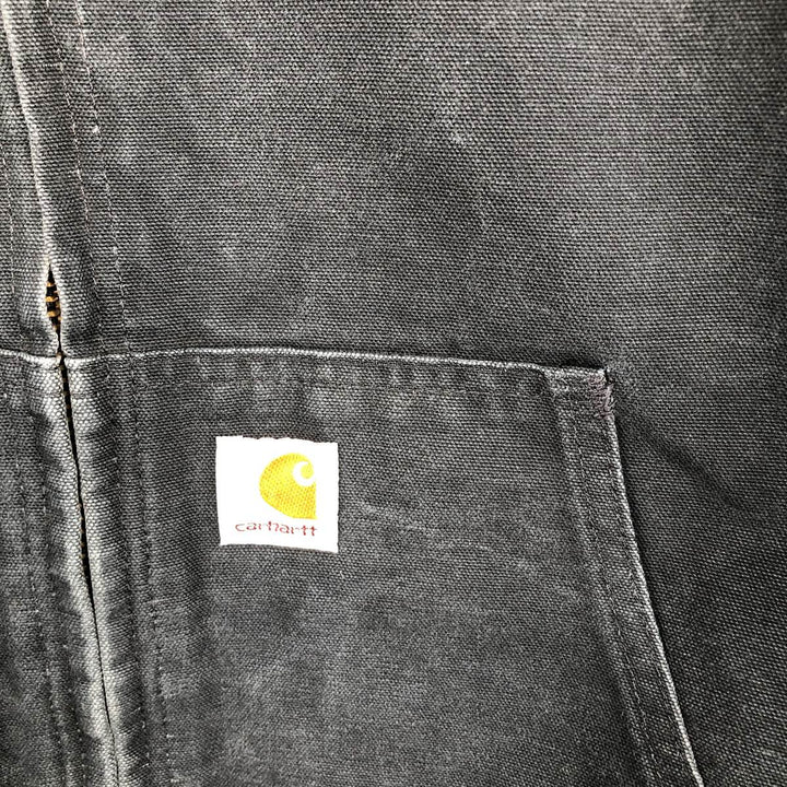 Carhartt Active Jacket, Padded Duck Full-Zip Hoodie, Men's XXL unclear black type Vintage Second Hand