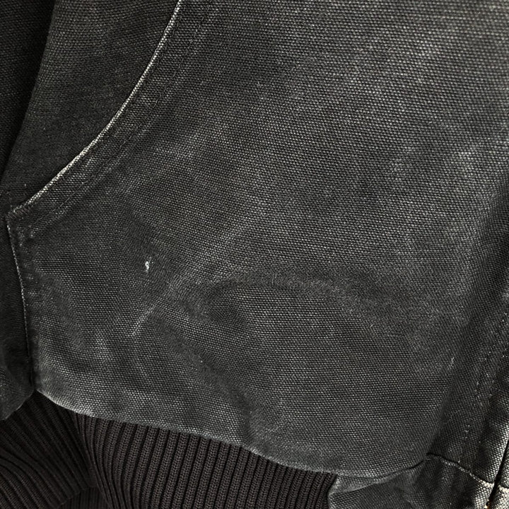 Carhartt Active Jacket, Padded Duck Full-Zip Hoodie, Men's XXL unclear black type Vintage Second Hand