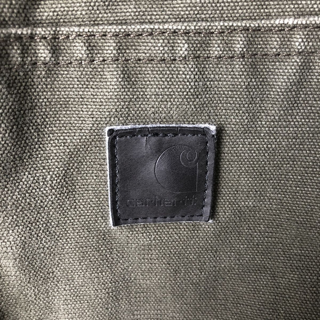 Carhartt Active Jacket Duck Full Zip Hoodie Men's XL cotton Khaki type Vintage Second Hand