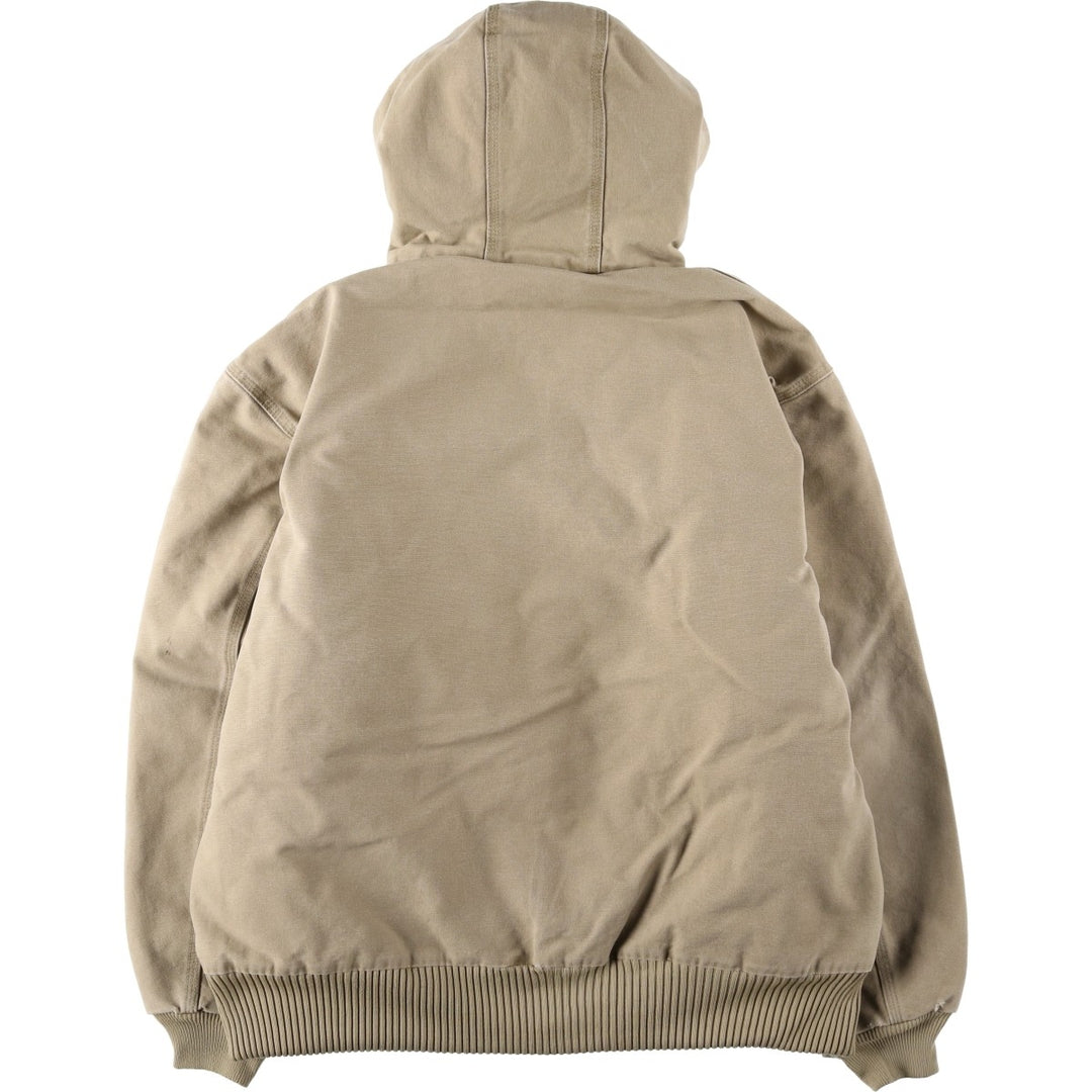 Carhartt Active Jacket, Padded Duck Full-Zip Hoodie, Men's XL cotton Beige type Vintage Second Hand